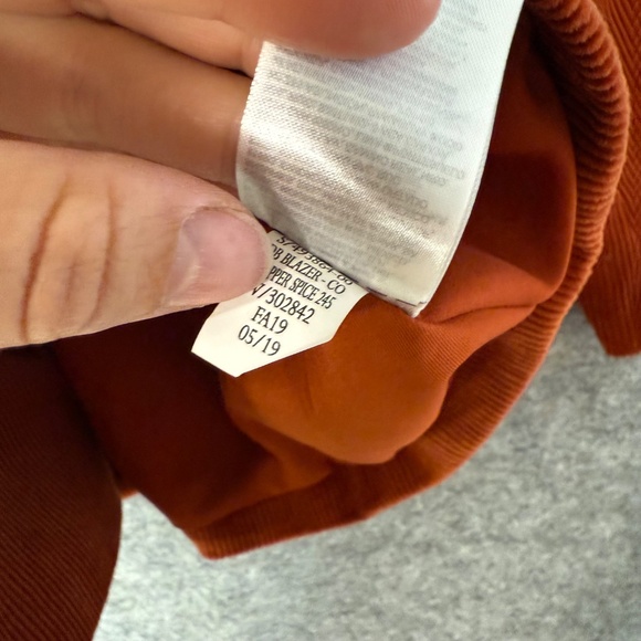 GAP Burnt Orange Corduroy Double Breasted Blazer Women’s Size 6 Jacket - Picture 13 of 16